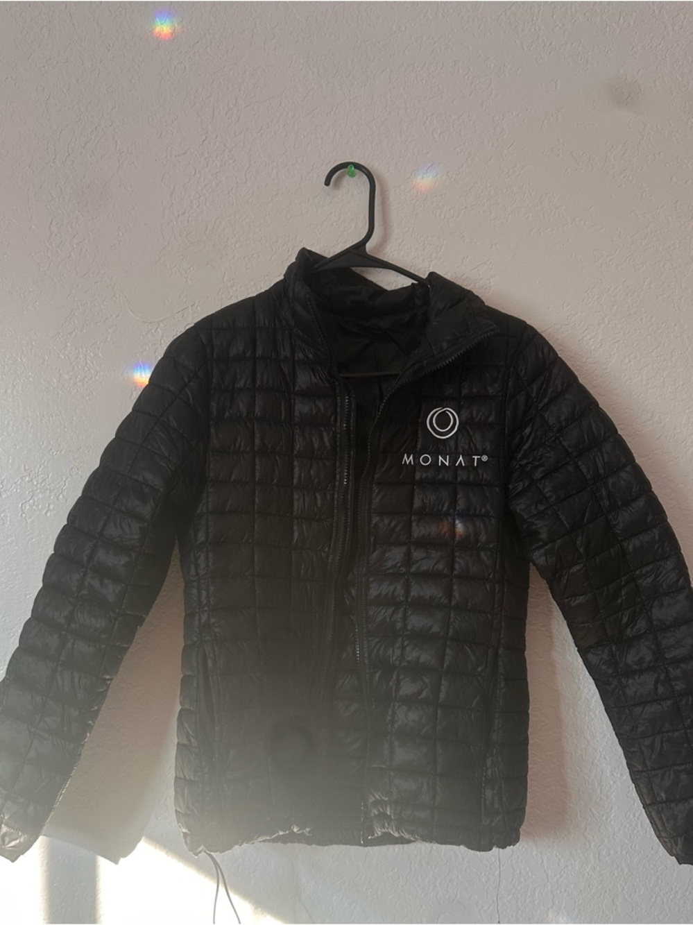 MONAT Women's Black Quilted Packable Jacket